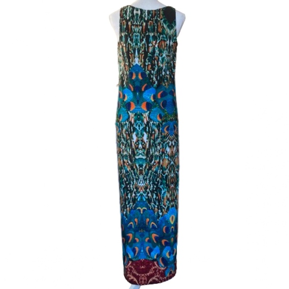 Signature by Robbie Bee Nordstrom Rack Casual PEACOCK Maxi Dress Sleeveless - Picture 9 of 11
